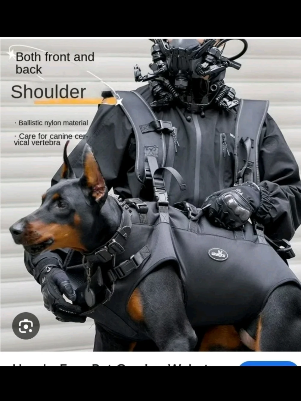 Wakytu Pet Carrier Backpack Sling Dog Mobility Assist Nail Cutting